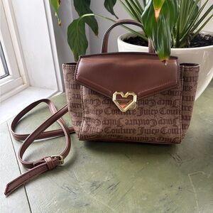 Juicy Couture Brown Crossbody Bag with Gold Accent